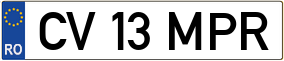 Trailer License Plate